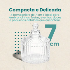 Imagem do Kit 45 Peças Mini Potiche Acrílico Lembrancinha Bomboniere Branco