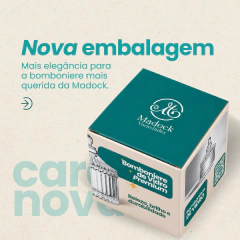 Kit 9 Peças Mini Potiche Vidro 9cm Lembrancinha Bomboniere Branco - loja online
