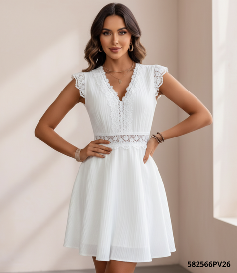 Vestido broderie importado (582566PV26)