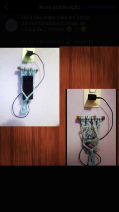Suporte detalhado p/ MINI vasinho ou porta celular na internet