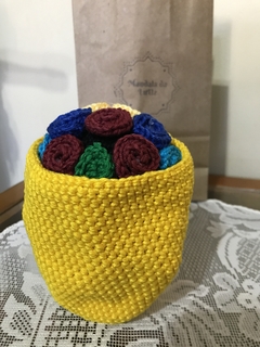 Imagem do Vasinho se transforma boneca Amigurumi