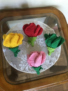 Fadinha que vira rosa Amigurumi