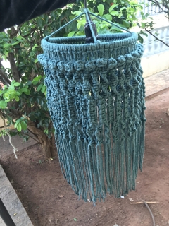 Lustre hippie macramê - comprar online