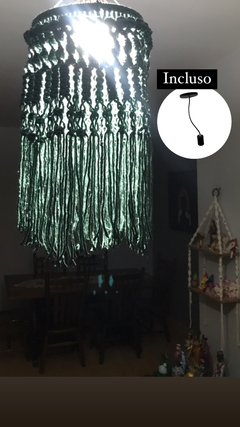 Lustre hippie macramê na internet