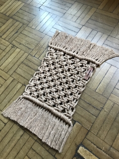 Toalhinha mini macramê