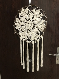 Mandala rústica aro cipó COM cristal - comprar online