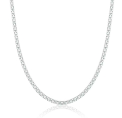 Corrente elos Bismark 40cm 2mm Prata 925