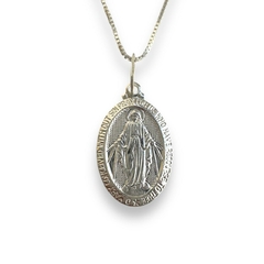 Pingente nossa senhora das graças Prata 925