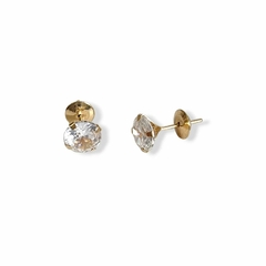 Brinco Ponto de Luz 5mm ouro 18k
