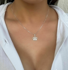 Pingente coroa trabalhada Prata 925 - comprar online