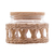 Pote de Vidro Com Tampa Madeira Sisal 350ml - Meu Cantinho Home