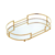 Bandeja Espelhada Decorativa Oval 32x18cm