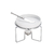 Rechaud De Inox Para Queijo Brie Com Faca 17,5x13,5cm - comprar online