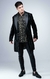 Gold and black super slim shirt