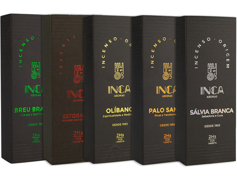 Kit 5 Incensos Inca Origens