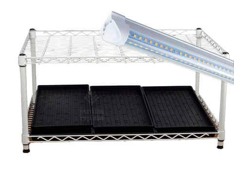 Kit Cultivo Microverdes (Estante + 06 Bandejas + 01 Hortiled)