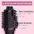 Escova Secador de cabelo 4 em 1, modelador volumizador com íon negativo Antifrizz Barril de cerâmica de titânio - amiiimports