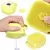 Esponja Escova De Banho Massageadora Em Silicone Amarela - comprar online