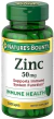 Zinco 50 mg Nature's Bounty 100 Comprimidos