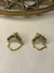 Aros mini cadena y strass - comprar online