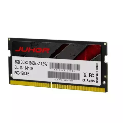 Memoria RAM para laptop - 8GB DDR3L 1600MHz CL11 1,35V JUHOR