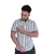 CAMISA MANGA CURTA SLIM FIT LISTRAS BRANCO/CINZA SQUIRREL - comprar online