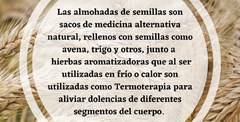 Almohadilla cervical con semillas - Zebra Beauty