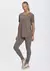 BLUSA BIO ALONGADA MANGA CURTA RIOAIR CASTANHO RIO YOGA RY321-V6 - comprar online