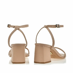 Salto Bloco New Prada Nude UZA - comprar online