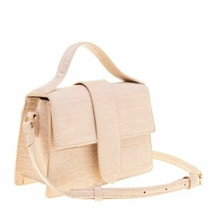 Bolsa Crocco Pequena Nude Sua Cia