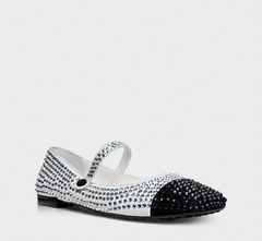 Sapatilha Strass em Couro Carrano
