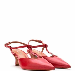 Scarpin Isadora em Couro Lia Line + Natalia Toscano