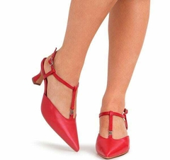 Imagem do Scarpin Isadora em Couro Lia Line + Natalia Toscano