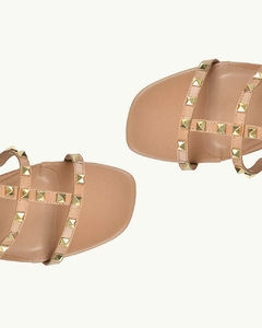 Flat Milano em Couro Pele Taxas UZA - carolina oliveira