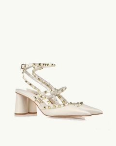 Slingback Milano em Couro Salto Medio UZA