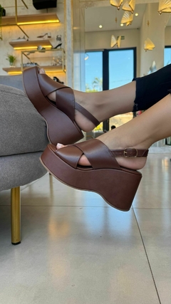Anabela Boho em Couro Lialine - comprar online