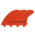 Quilha SM2 Grande - Soul Fins - Laranja Encaixe FCS1 - comprar online