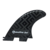 Quilha SW1 Média - Soul Fins Preta - Encaixe FCS2