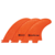 Quilha SW2 Grande - Soul Fins Laranja - Encaixe FCS2 - comprar online