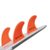 Quilha SW2 Grande - Soul Fins Laranja - Encaixe FCS2 na internet