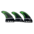 Quilhas Carbono Tri Ct Large Verde - Encaixe Futures na internet