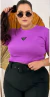 Croppde Feminino Canelado - Chic Por 35