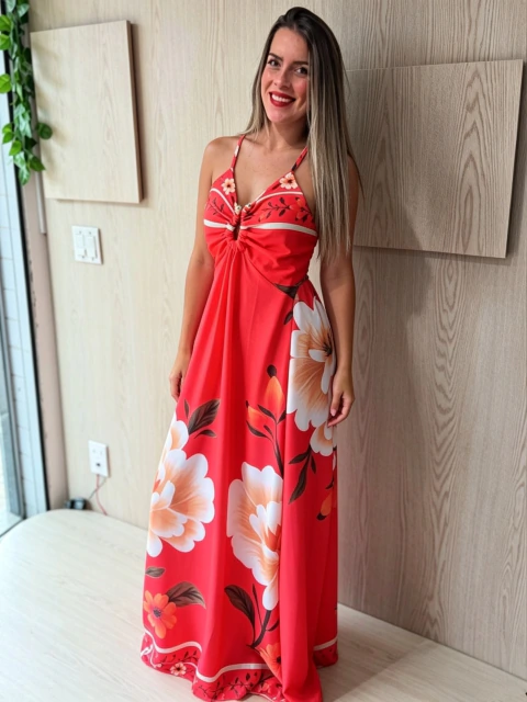 Vestido Longo Floral Feminina - comprar online