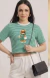 Blusa Croppde Urso Listrado Feminino na internet