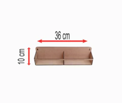 PORTA TEMPEROS MDF CRU 3MM 36X10 CM - comprar online