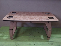 MESA CAFE DA MANHA MDF CRU 6MM 60X30 - loja online