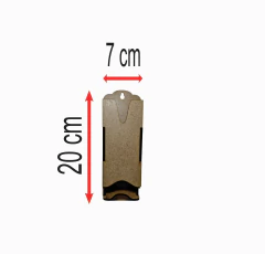 PORTA FOSFORO MDF CRU 20X7 CM - comprar online