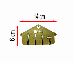 PORTA CHAVE HOME MDF CRU 6X14 CM - comprar online