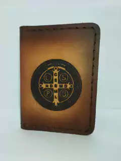 Carteira Slim de Couro Mod. C1 - Crazy Horse - Infinity Laser