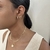 Trio argolas cristal Banhado em Ouro* na internet
